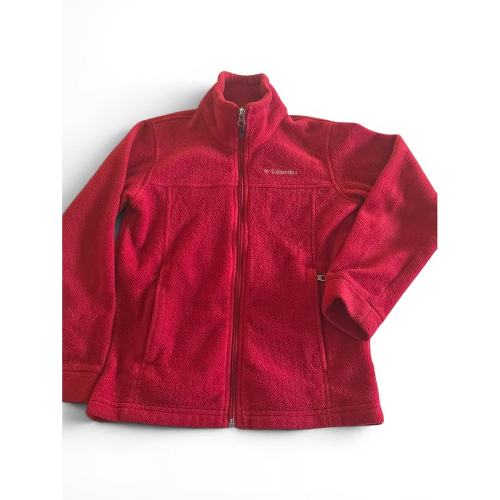Columbia Steens Mountain II Zip Front Fleece Jacket Kids' Size 6 Red WB6760